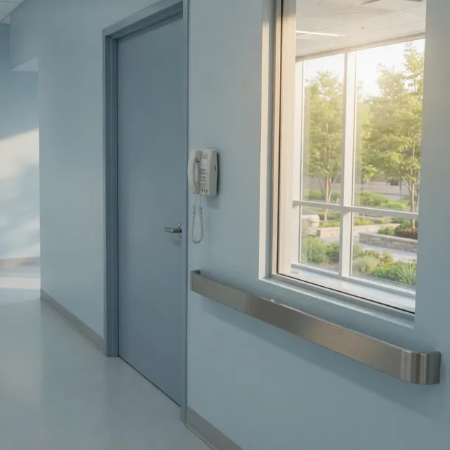 Wall-mounted clinic phone for healthcare practices in Longwood Medical Area