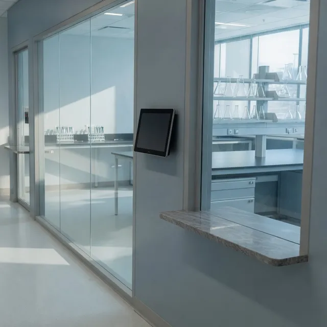 Write-up desk touchscreen phone for Teams in Kendall Square biotech